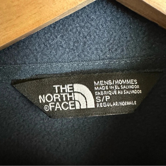 The north face Mens Small Tundra Fleece Zip Up Jacket Teal Rain Resistant Cozy - Picture 3 of 4